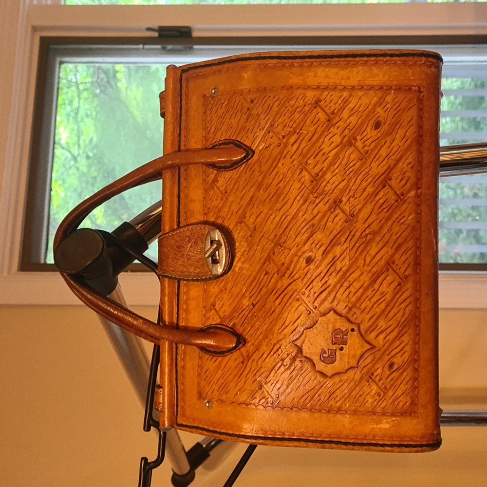 Vintage G.R. Leather Handmade Purse